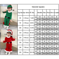 Miniatyrbild 7 av 7: Jultomte Kostym 3-Delar - Jacka, Byxor & Hatt Green 140CM