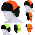 Miniatyrbild 2 av 2: Barn & Vuxna Hög Synlighet Reflexer Varm Hatt Synlighet Hatt orange