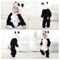 Miniatyrbild 2 av 4: Baby Animal Hooded Romper Jumpsuit Bodysuit Kläder Vinterkläder D 80cm