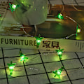 Miniatyrbillede 4 af 5: 2M LED Julelyskæde Børn Julefrokost Dekoration Julemand Træ Five-Pointed Star