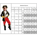 Miniatyrbild 5 av 5: Captain Pirate Cosplay Kostym Barn Pojkar Bokvecka Jack Sparrow Dress Up Outfits L