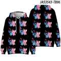 Miniatyrbild 1 av 3: Stitch 3D Hoodies Barnkläder Tröja Pullover Topp Kostymer C 130cm
