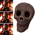 Miniatyrbillede 1 af 5: Simuleringskranie Halloween Brændeovn Pejs Brændende Rekvisitter