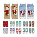 Miniatyrbild 1 av 11: 2/4/6/8/12 par julstrumpor i 12 färger, dekorativa, trendiga, tecknade blue Santa 2PCS