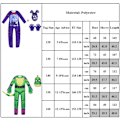 Miniatyrbilde 3 av 3: Halloween Five Nights at Freddy's Barnekostyme Jumpsuit Maske Fancy Kostymesett C 140cm