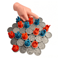 Miniatyrbild 1 av 5: Balansspel med Långfinger 18 Delars Set Balansleksak för Långfinger Ny Red Blue