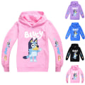 Miniatyrbild 2 av 3: Bluey Cosplay Hoodie Jacka Kostymer Barn Halloween Kappor black 130cm