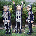 Pikkukuva 3 / 4: Halloween-asu vastasyntyneelle poikavauvalle, luurankohaalari 100cm