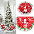 Miniatyrbilde 1 av 2: Juletrefot Fluffy Julegulvmatte Deksel Party Faux Fur Hjem Dekor Matter Julepynt Snowman 80cm