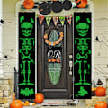 Pikkukuva 1 / 2: Halloween-pariverho-bannerikoriste ulkokäyttöön, riippuva kyltti B