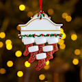 Miniatyrbilde 1 av 3: Julestrømper Juletre Hengende Dekor Hjemmefest DIY Gave 6pcs