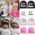 Pikkukuva 4 / 5: Pienten lasten tyttöjen ja poikien talvihatut grey PAPA
