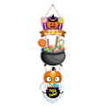 Miniatyrbillede 2 af 3: Halloween Håndværk Hængende Skilt Have Udendørs Træ Dør Dekoration B