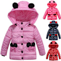 Miniatyrbild 2 av 5: Barn Pojkflicka Vinter Polka Dot Tryckt Pink Batterfly 110