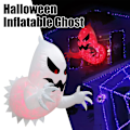 Miniatyrbillede 1 af 5: Halloween Oppustelig Spøgelse med LED-lys til Indendørs og Udendørs Havepynt