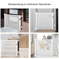 Miniatyrbild 6 av 8: Babysäkerhetsgrind - Dörrsäkerhetsgrind - Skyddsgardin, Husdjursdörrsgrind, Utdragbar Dörrgardin, Utdragbara Hundbarriärer, 0-300cm White 150cm