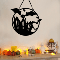 Miniatyrbild 5 av 6: Halloween-dekoration för inomhus och utomhus, dörrhängande klä upp B