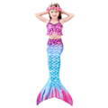 Pikkukuva 1 / 5: Kesätyttöjen merenneidon pyrstö Monofin Halloween -asu Prinsessamekko Uimapuku Bikini Uimapuku Uintiin A 140cm