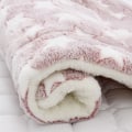 Miniatyrbild 1 av 6: Stor Husdjurs Flanellfilt Vinter Katt Koja Mjuk Låda Matta Bean Paste White 61*41cm