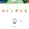 Miniatyrbilde 4 av 5: Rick And Morty-tema Bursdagsballonger Dekor Banner for Barn