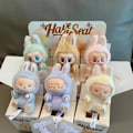 Pikkukuva 3 / 5: POP MART The Monsters Labubu Blind Box Keräilyhahmo - Pop Mart Jännittävä Macaron Pehmo Avaimenperäversio (1 Blind Box, 17cm) Satunnaisesti suunniteltu