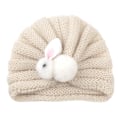 Miniatyrbild 2 av 4: Stickad Bebishatt, Pullover, Spädbarnshatt, Kaninhatt white
