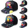 Pikkukuva 2 / 5: Uusi Lasten Tyttö Among Us Baseball-lippis Snapback Sarjakuva Urheilulakki C