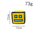 Miniatyrbillede 3 af 3: 2024 Hot Spil The Geometry Dash Plyslegetøj Sød Pude Firkanter Udstoppede Dukke Samlinger Børnegaver Yellow
