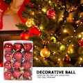 Miniatyrbild 1 av 3: 24 st julgranshängande dekorativa bollar för hemfest red 24pcs