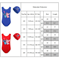 Pikkukuva 3 / 3: Lilo & Stitch Tyttöjen Uimapuku Yksiosainen Muoti Uima-asu Lapsille Kesän Uimapuvut + Lippis Rose Red 120cm