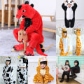 Miniatyrbild 2 av 2: Barnens Djurtecknade Jumpsuit Fleece Pyjamas Cosplay Kostym A 140cm