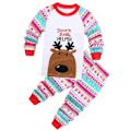 Miniatyrbild 1 av 2: Julkläder för pojkar och flickor, Santa-pyjamas för barn, julpyjamas, festliga PJs E 100cm