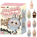 Miniatyrbilde 1 av 4: POP MART The Monsters Labubu Blind Box Samlefigur - Pop Mart Spennende Macaron Plysj Nøkkelring Utgave (1 Blind Box, 17cm) #1