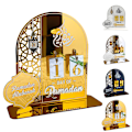 Pikkukuva 2 / 5: 2024 Eid Ramadan Mubarak Advent -joulukalenteri koristeet kotiin Silver