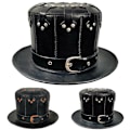 Miniatyrbillede 3 af 4: Steampunk Fuglehat Pestedoktor Horror Hætte Karneval Udklædning Silver