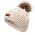 Miniatyrbild 2 av 2: Höst-Vinter Päls Pompom Barnhatt Grey 40-50cm