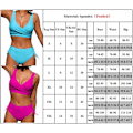 Miniatyrbild 4 av 4: Damernas Baddräkt Push Up Bikini Set Vadderad Baddräkt Badkläder Sommar Strand Black 3XL