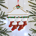 Miniatyrbilde 3 av 3: Julestrømper Juletre Hengende Dekor Hjemmefest DIY Gave 5pcs