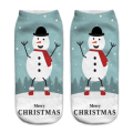 Miniatyrbild 9 av 11: 2/4/6/8/12 par julstrumpor i 12 färger, dekorativa, trendiga, tecknade Elk Snowman Santa 2PCS