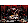 Pikkukuva 1 / 5: Halloween-koristeet valokuvaustausta kangas valokuvaustausta koristebanneri riippuva lippubanneri Spider