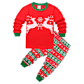 Miniatyrbild 1 av 2: Julkläder för pojkar och flickor, Santa-pyjamas för barn, julpyjamas, festliga PJs F 110cm
