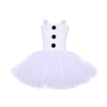 Pikkukuva 3 / 5: Valkoinen Lumimies Tutu Mekko Prinsessamekot Tyttö Jouluasu 140CM
