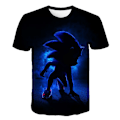 Miniatyrbild 1 av 3: Sonic the Hedgehog Pojkar T-shirt Sommar T-shirt Topp Barn Kortärmad #2 140cm