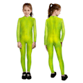 Miniatyrbild 3 av 5: Juldräkt för barn, flickor och pojkar, Grinch-cosplay, jumpsuit, julparty, body B 110cm