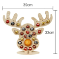 Miniatyrbild 3 av 5: Julchokladramornamenter i trä för hemmet, bordsprydnad Elk