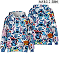 Miniatyrbild 1 av 3: Stitch 3D Hoodies Barnkläder Tröja Pullover Topp Kostymer B 140cm