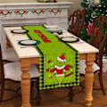 Miniatyrbillede 5 af 5: Juledug Bordløber Glædelig Jul Dug Hjem Spisebord Flag Dekorationer B