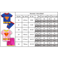 Miniatyrbild 4 av 4: Barnens Pojkpyjamas Set Cartoon T-shirt Shorts Nattkläder Outfit Captain America 130cm
