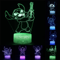 Miniatyrbild 2 av 4: LED Sängbord Touchlampa Stitch Nattlampa Barnpresent G