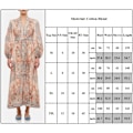 Miniatyrbillede 5 af 5: Zim Style AUGUST PLUNGE MIDI LINEN KJOLE Damekjole Mode Temperament Retro Kvinder Lang Kjole Blue M
